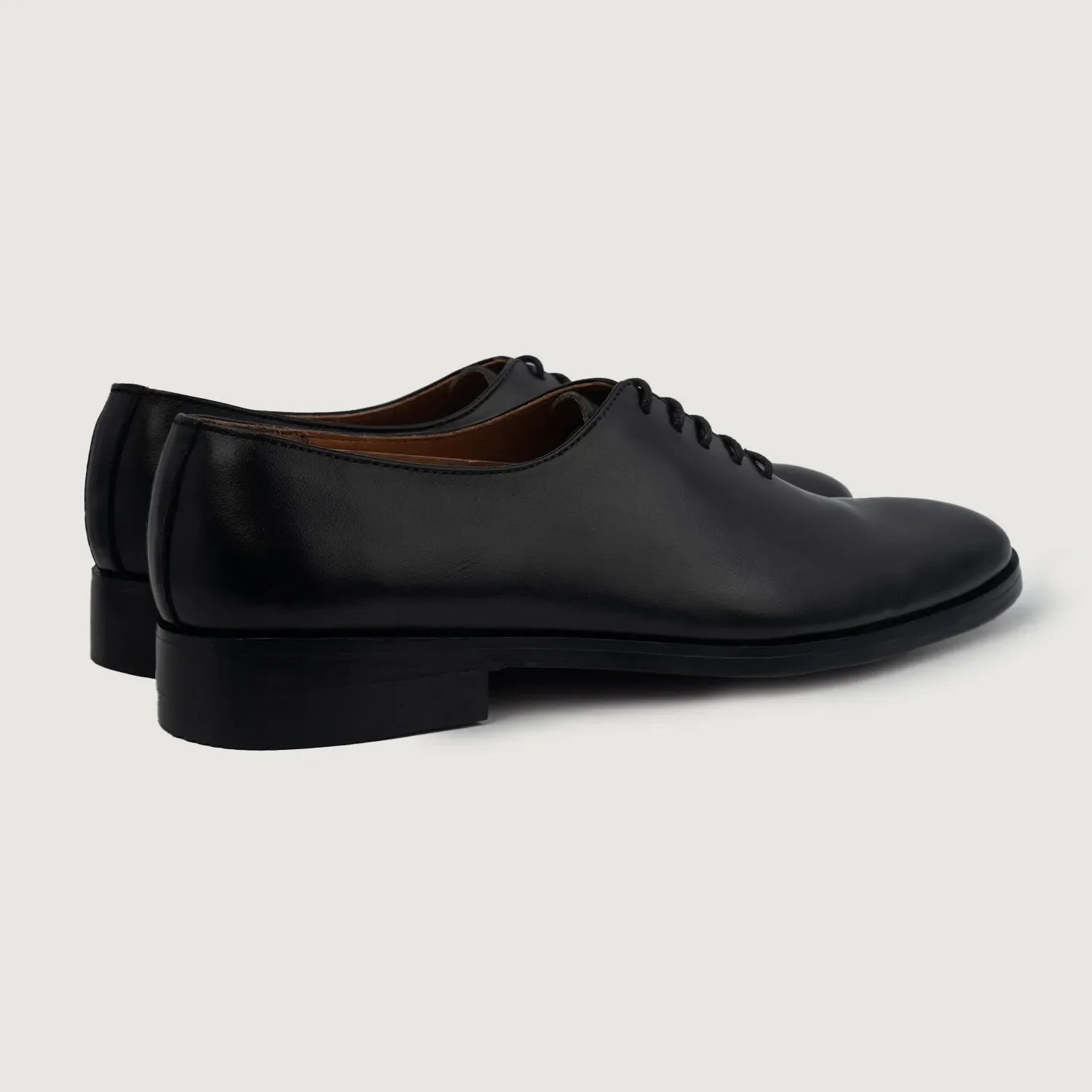 Director Wholecut Black Leather Shoes