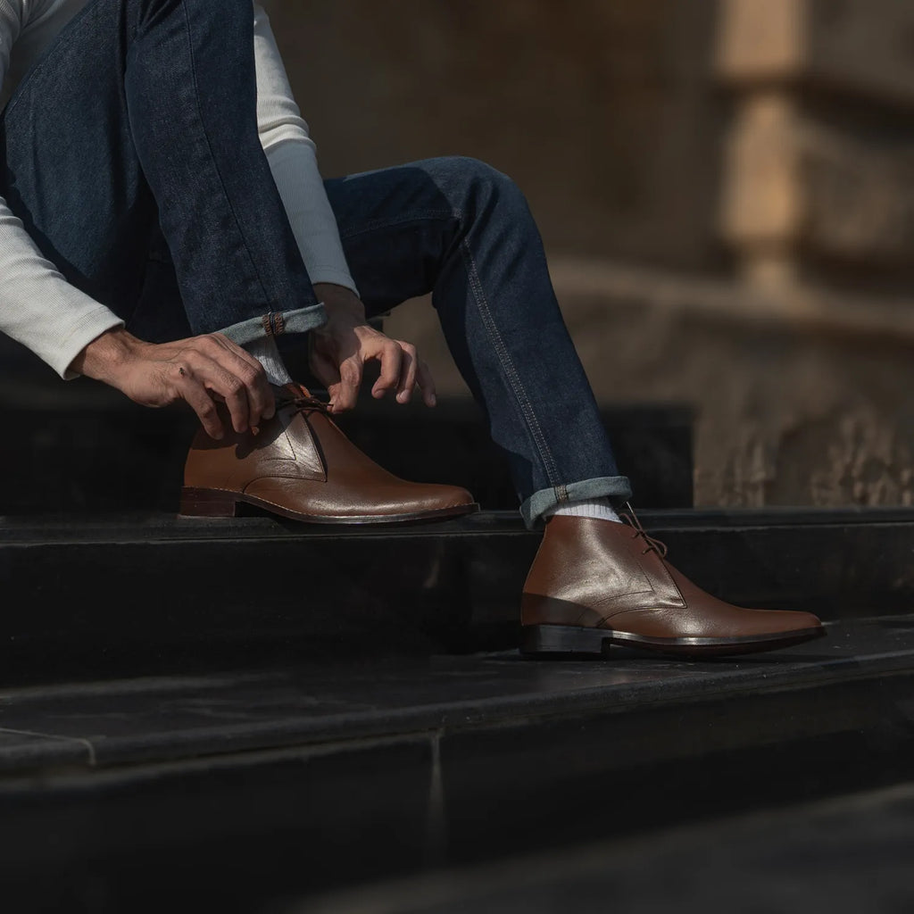 Corry Chukka Brown Leather Boots