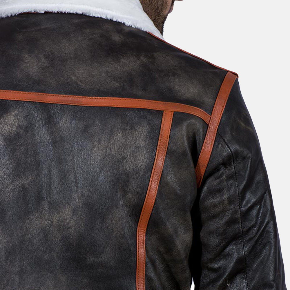 [FS] Alpine Brown Fur Leather Jacket