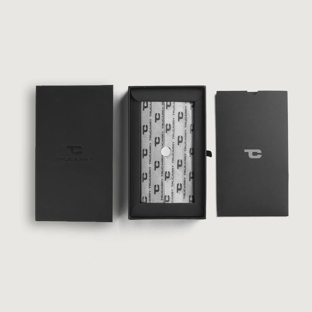 Cameron Grey Leather Long Wallet