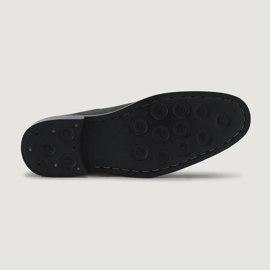 Clarkson Chelsea Black Nubuck Leather Boots - StudGuard