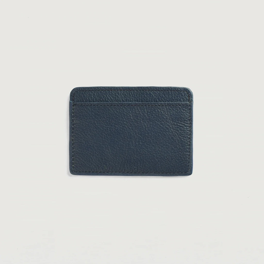 Karl Blue Leather Card Holder