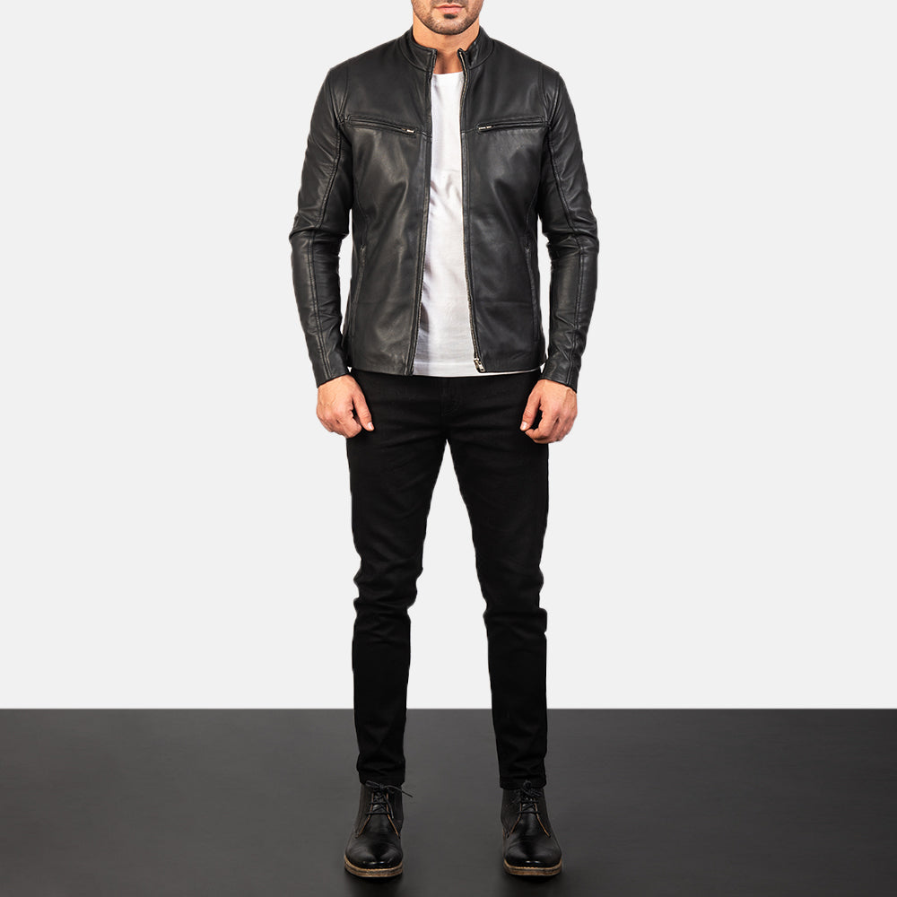 [FS] Ionic Black Leather Jacket