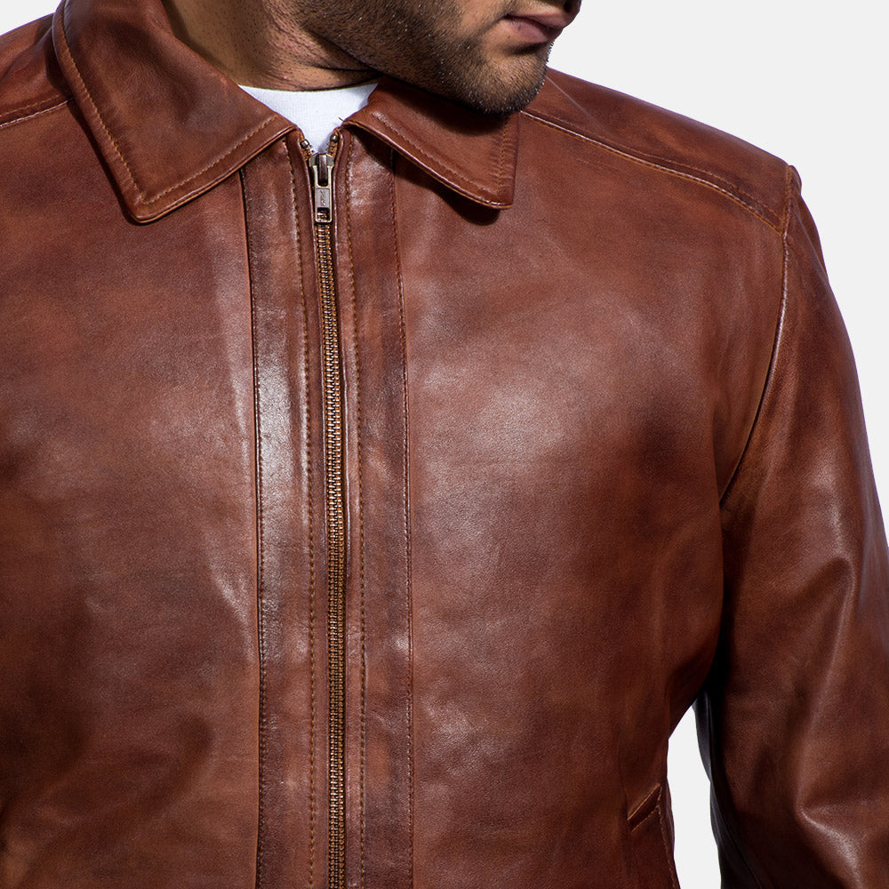 [FS] Inferno Brown Leather Jacket