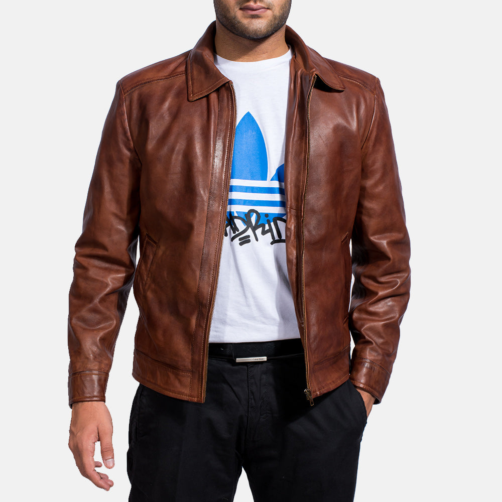 [FS] Inferno Brown Leather Jacket