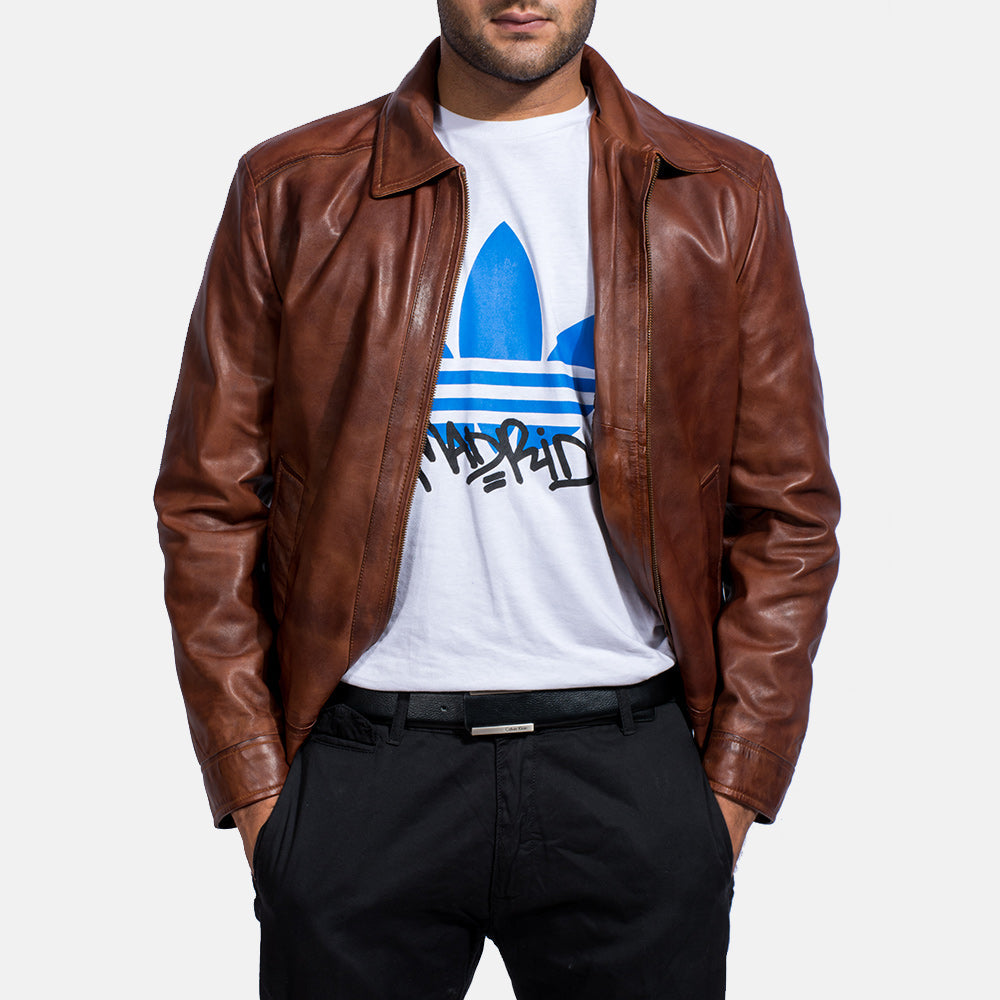 [FS] Inferno Brown Leather Jacket