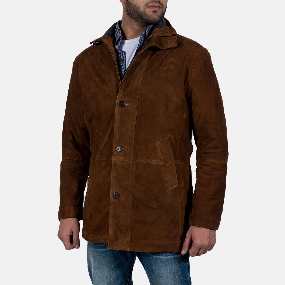 Sheriff Brown Suede Jacket - detail view