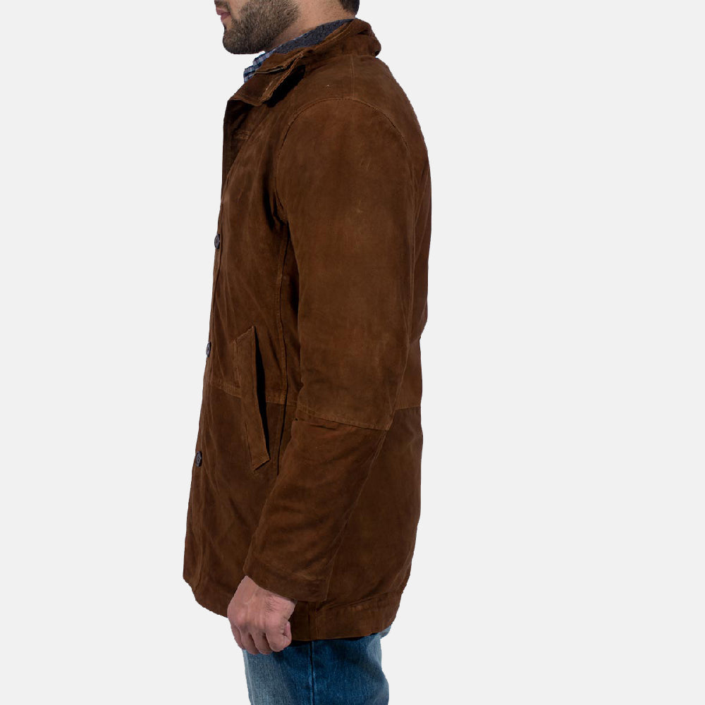 Sheriff Brown Suede Jacket - detail view