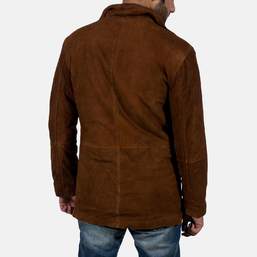 Sheriff Brown Suede Jacket - detail view