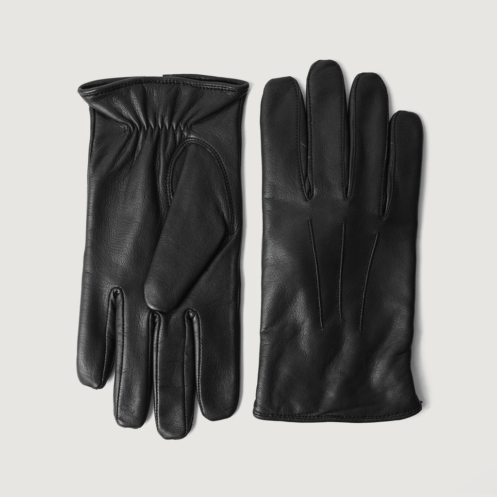 Ralph Black Leather Dress Gloves