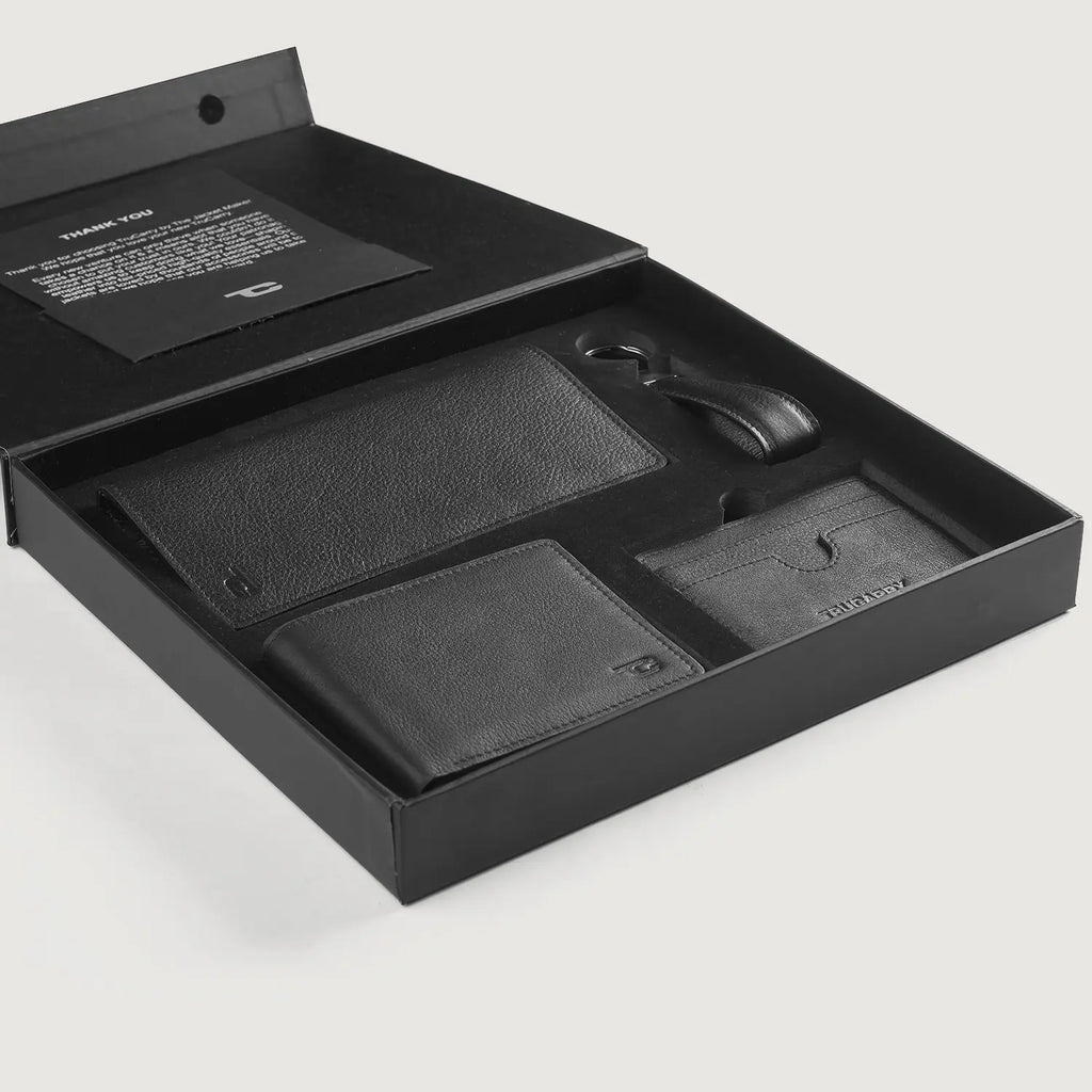 Timeless Taylen Black Leather Gift Set