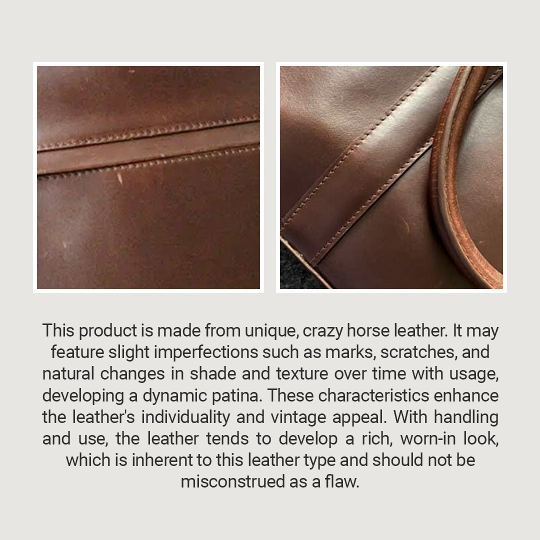 The Carismatico Vintage Brown Leather Messenger Bag